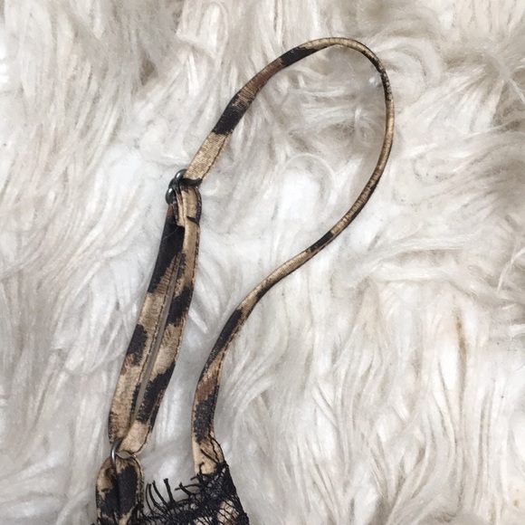 Abound Leopard Print Sz Med Camisole with lace detail - Picture 5 of 7